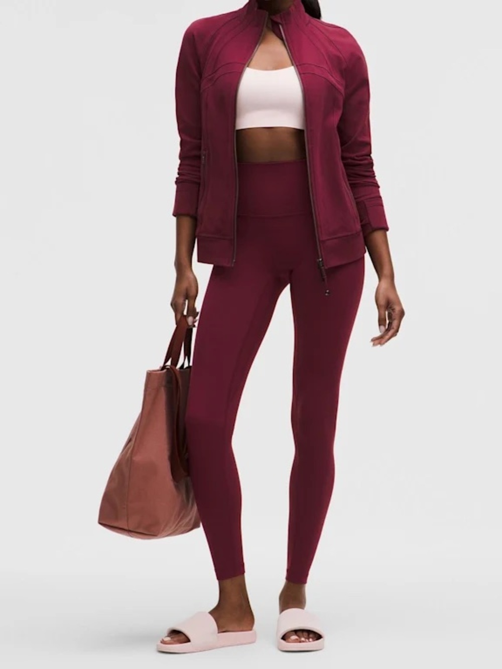 NWT Lululemon Align No Line High-Rise Pant 28” Cranberry Charm Size 8 - Picture 4 of 9